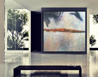 office painting,acrylic abstract canvas art,abstract painting,living room wall art,textured canvast art,large wall art,large canvas art H157