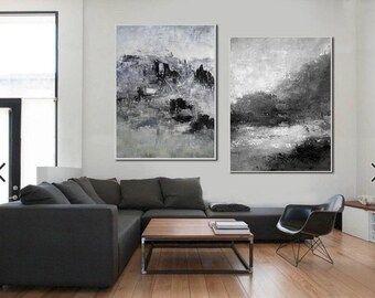 large abstract wall art,black and white paintings,oversized wall art canvas,contemporary wall art,modern wall art canvas,huge wall art H66