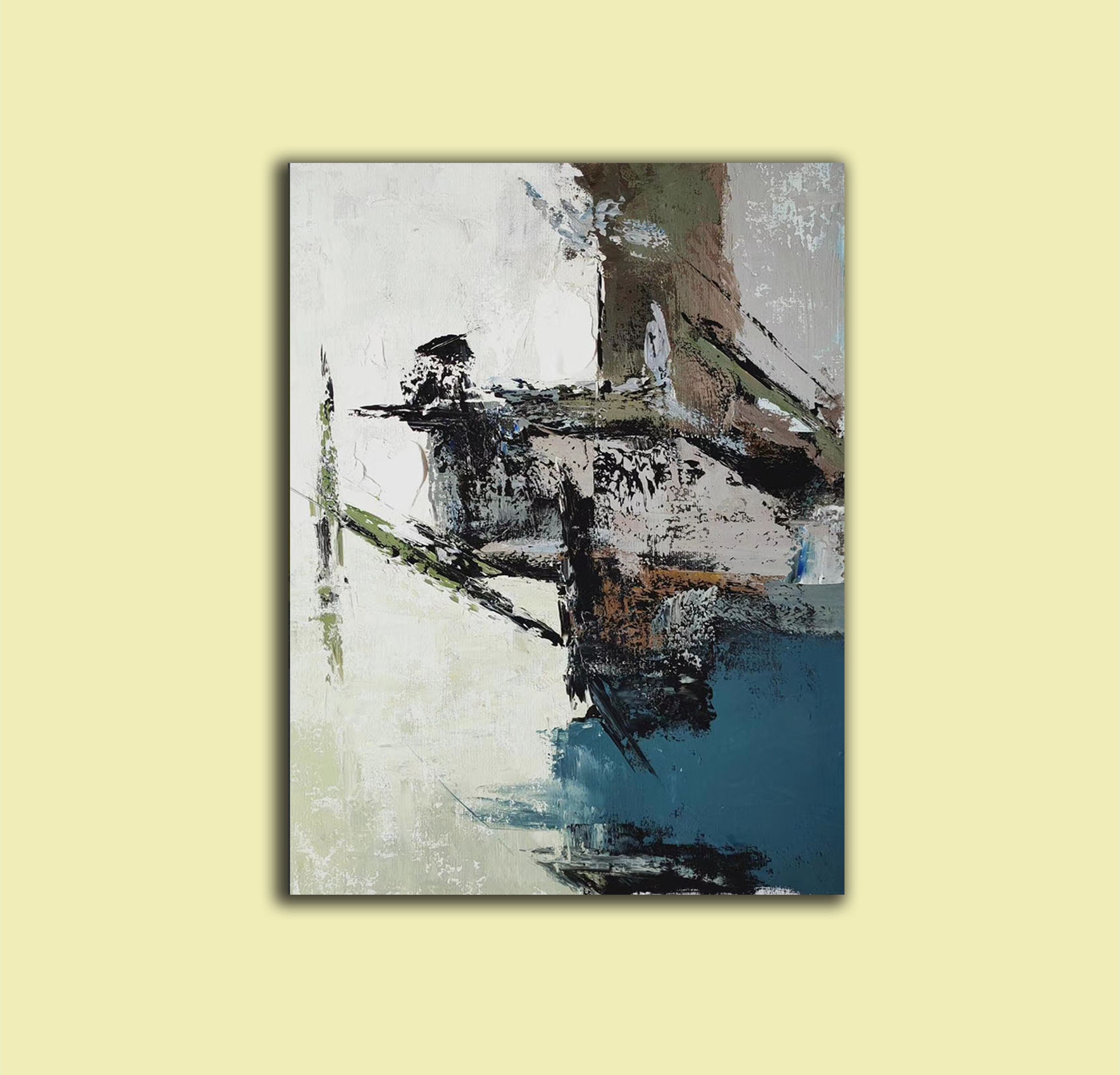 特大壁アートキャンバス、大型キャンバスアート、キャンバス上の抽象