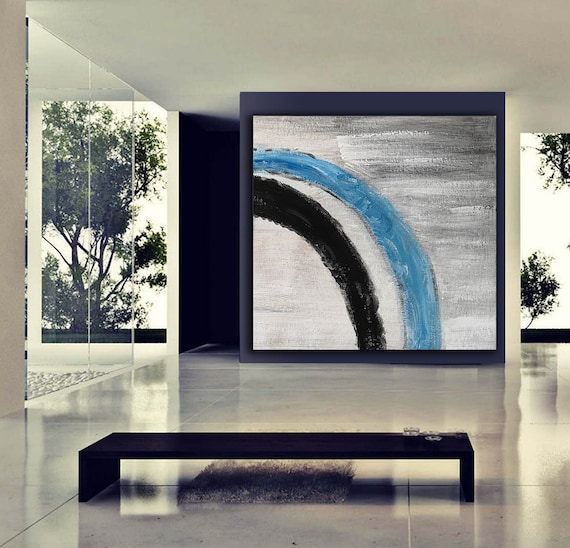 Pintura grande del lienzo de la pared, arte del lienzo grande, pintura  abstracta de gran tamaño