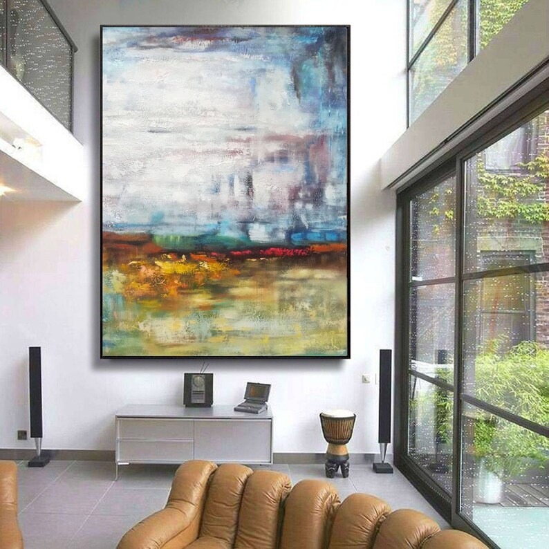 Large Abstract Oil Painting Large Canvas Art Contemperary Etsy