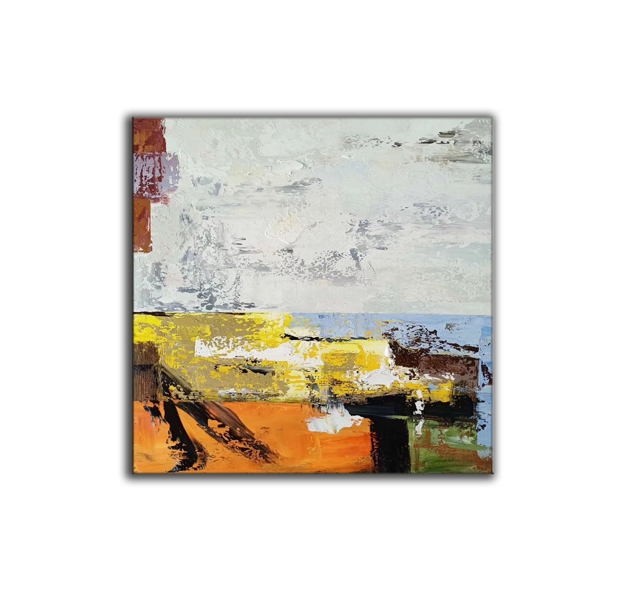 大きな油絵、抽象画キャンバスオリジナル、現代抽象画、大きな抽象壁