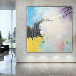 large acrylic painting,modern abstract painting on canvas,extra large wall art, oversized abstract painting, original canvas art H512