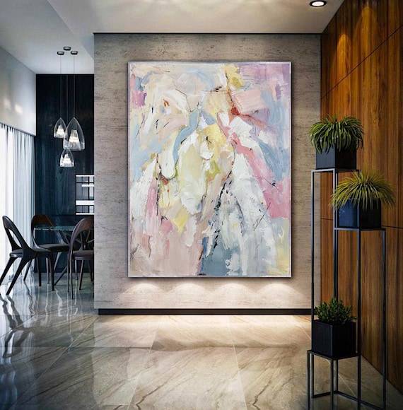 大きな抽象画キャンバス、大きなキャンバスアート、キャンバスの