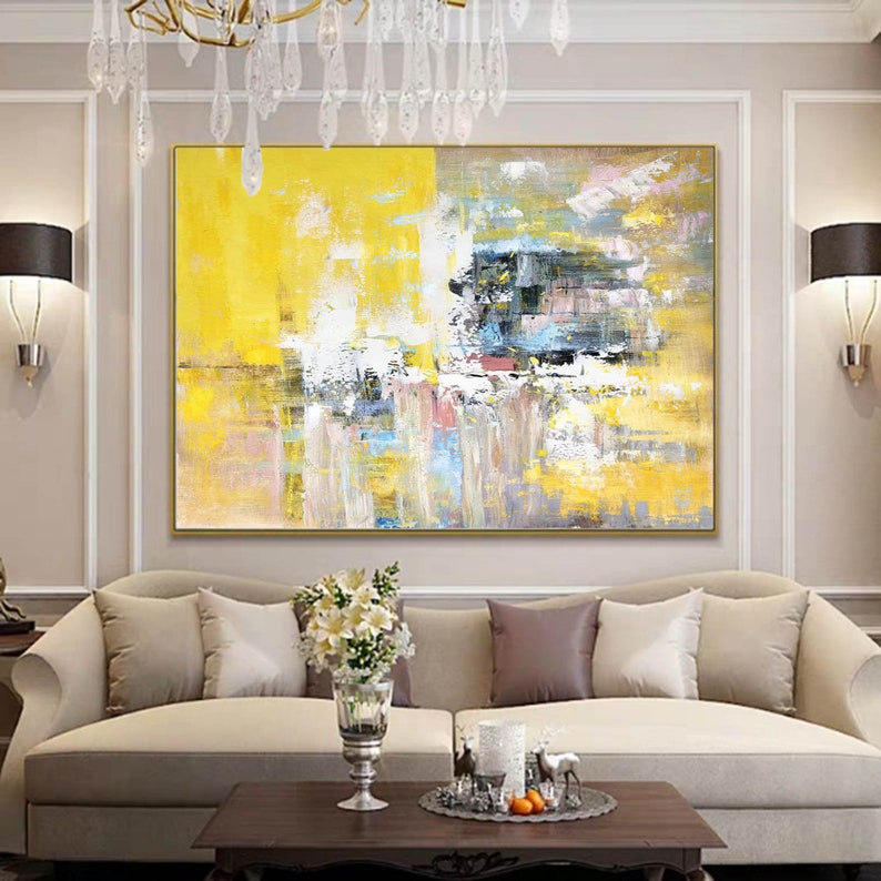 Oversized Wall Art Canvas Large Abstract Painting on Etsy