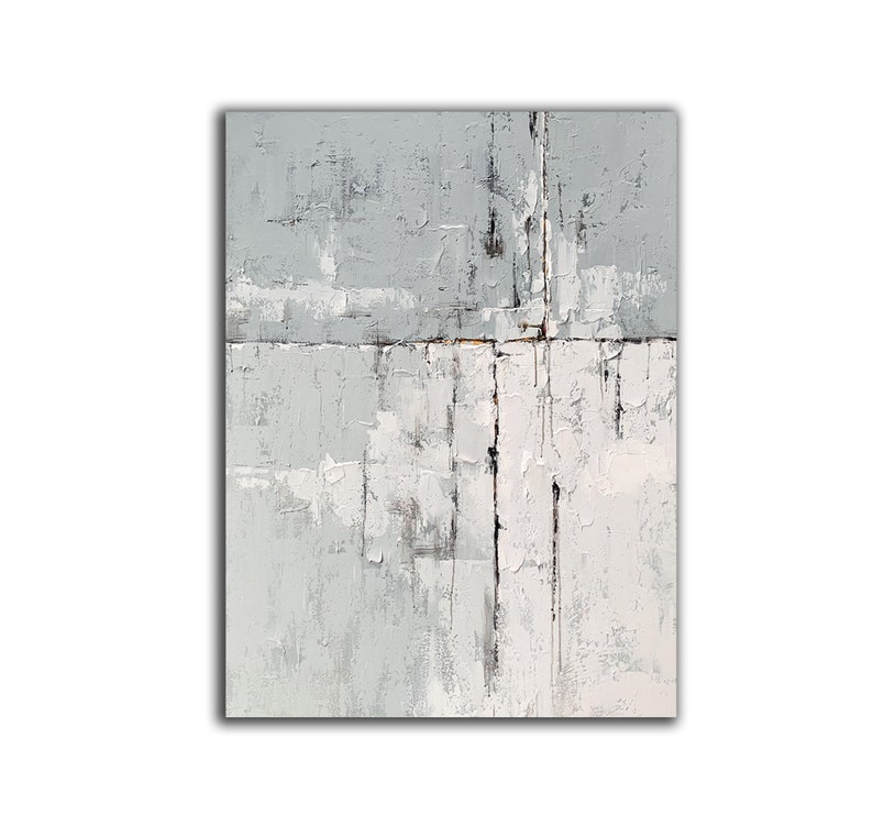 Extra Large Abstract Art Grey Painting Extra Large Wall Art Etsy
