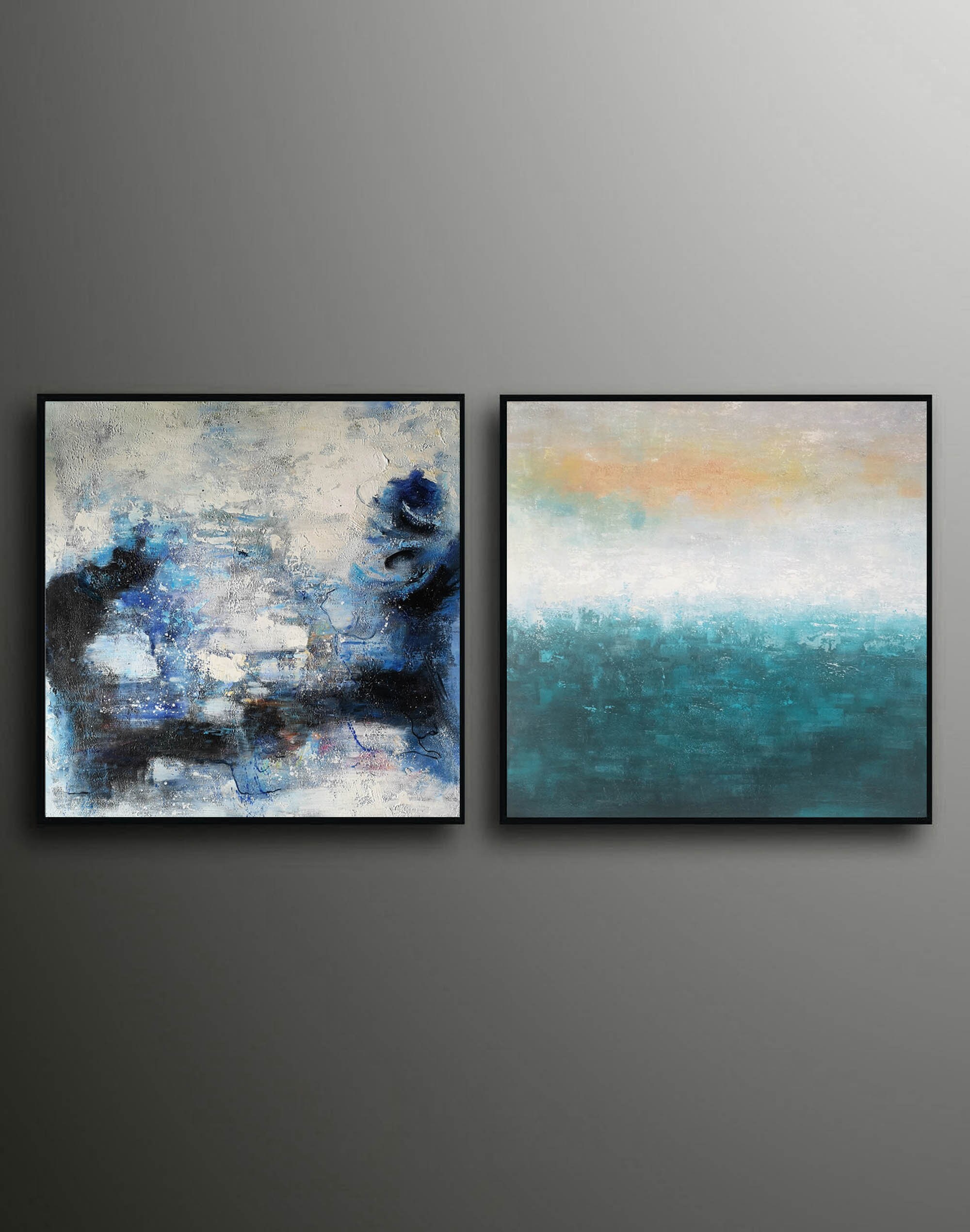 抽象画オリジナル | 大型キャンバス壁アート | オリジナル抽象
