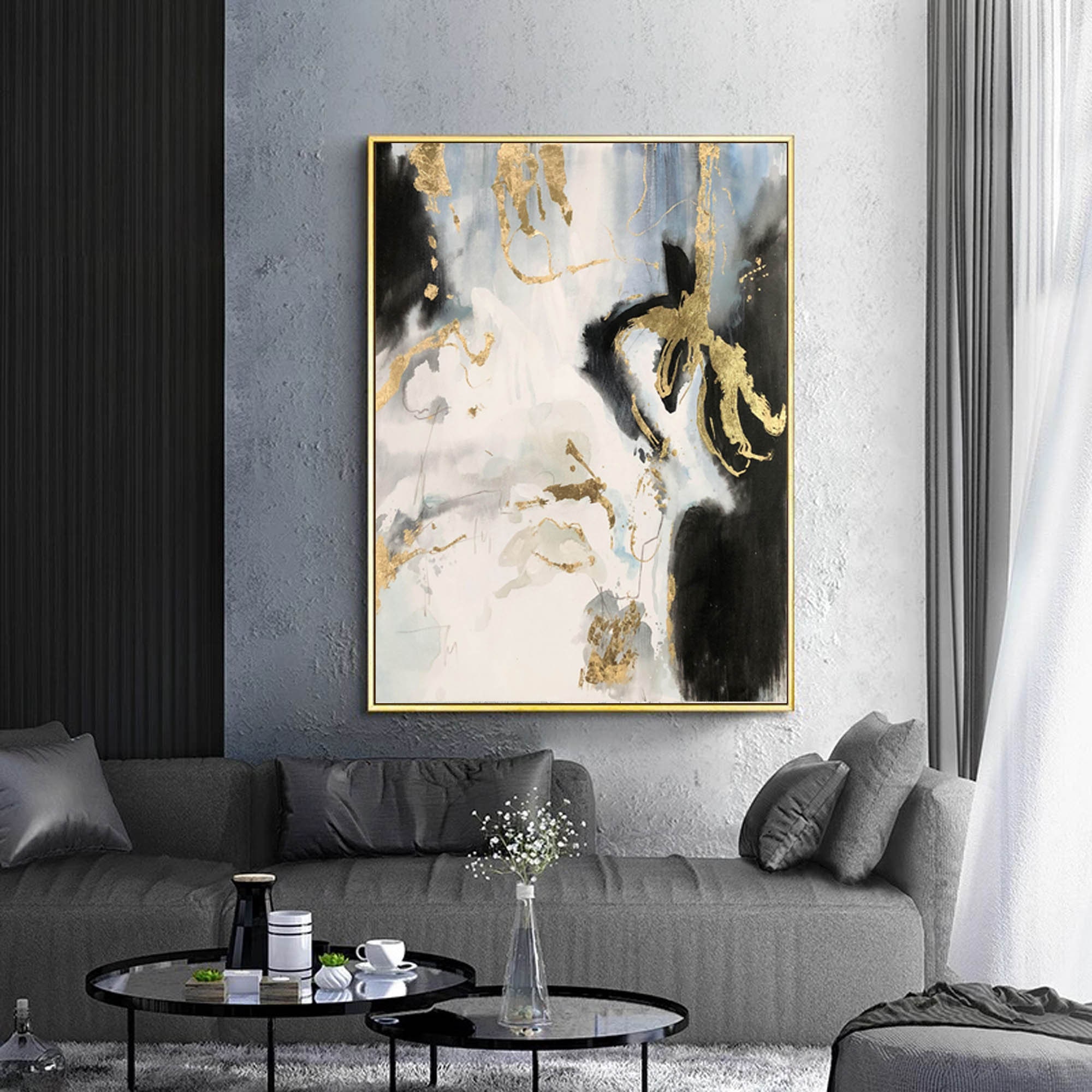 Large Canvas Wall Art, Modern Abstract Painting Original, Abstract Oil ...