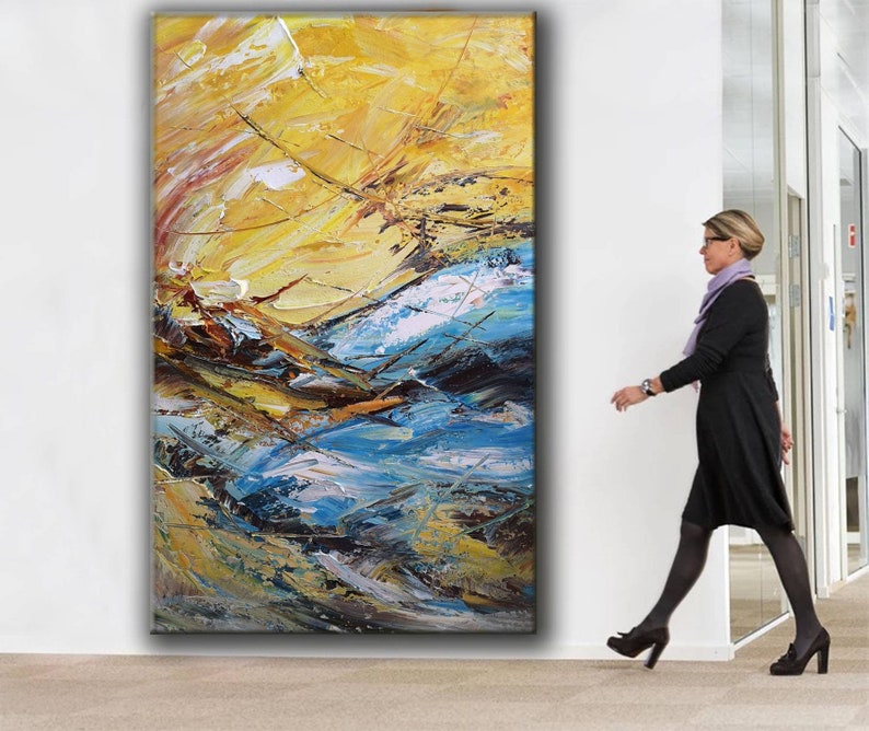 Large Canvas Wall Art Original Abstract Oil Painting on Etsy