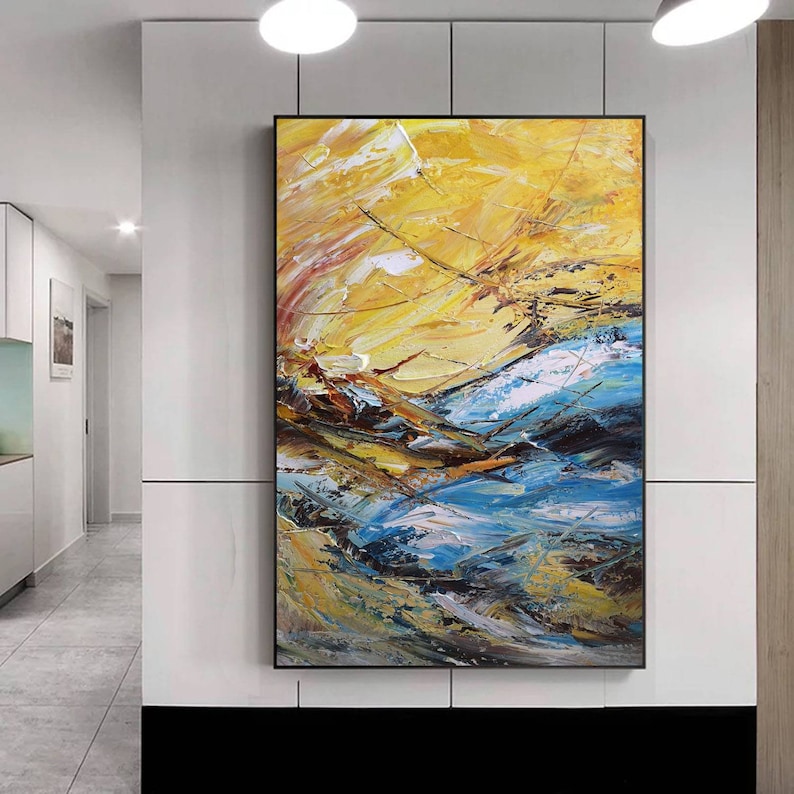 Large Canvas Wall Art Original Abstract Oil Painting on Etsy