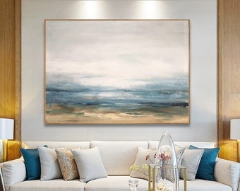 large abstract canvas art,original abstract painting landscape,extra large wall art,abstract acrylic painting,large canvas wall art H618