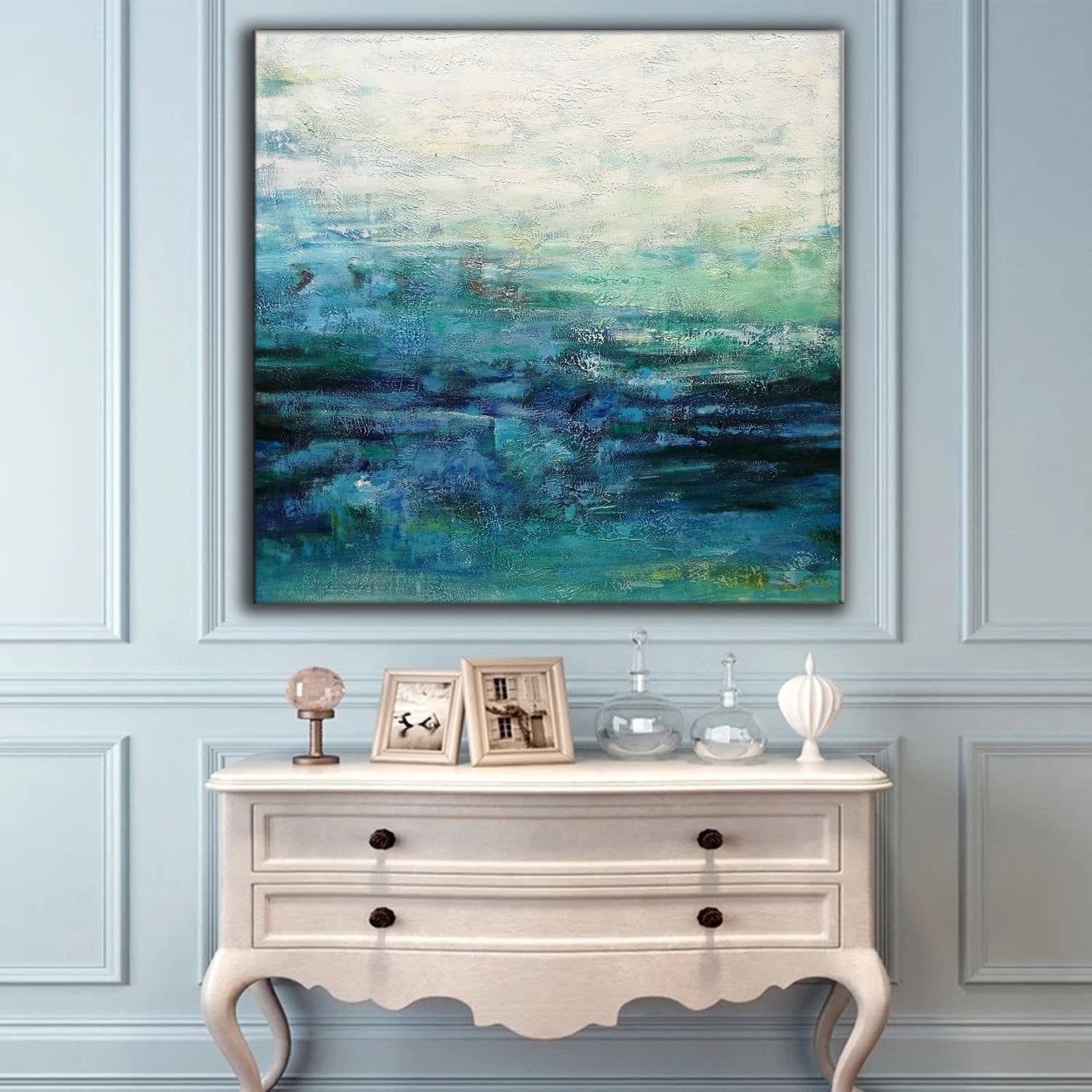 Blue Abstract Painting Large Abstract Canvas Art Large Canvas Wall Arth34 Original Abstract Painting On Canvas Extra Large Canvas Artwork Art Collectibles Oil Delage Com Br