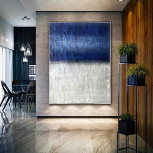 extra large wall art abstract,original blue abstract painting,large canvas wall art,large abstract painting on canvas,oversized wall artH419