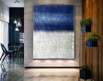 extra large wall art abstract,original blue abstract painting,large canvas wall art,large abstract painting on canvas,oversized wall artH419