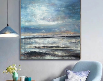 large abstract art canvas,large oil painting landscape,living room wall art abstract,modern abstract painting original,large canvas art H155