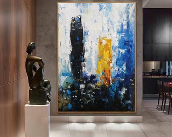 large canvas wall art, original abstract painting on canvas,extra large wall art abstract,oversized wall art,modern abstract art canvas H417