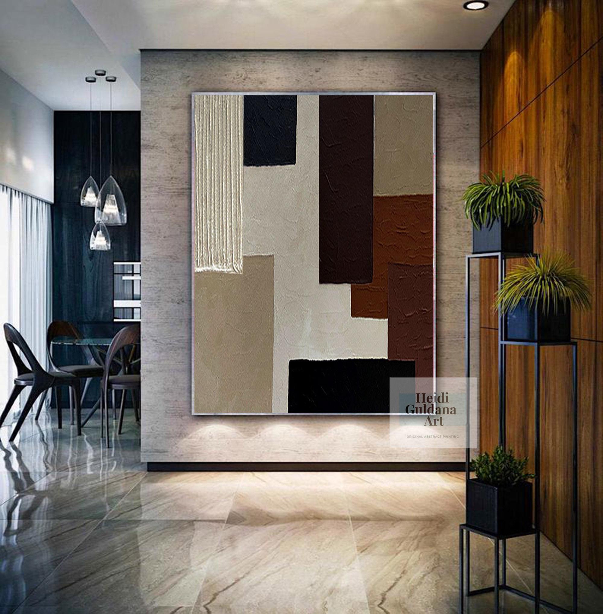 テクスチャード抽象アートワーク - アースカラーのオリジナル