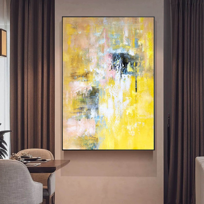 Large Abstract Acrylic Painting Originalabstract Canvas Etsy