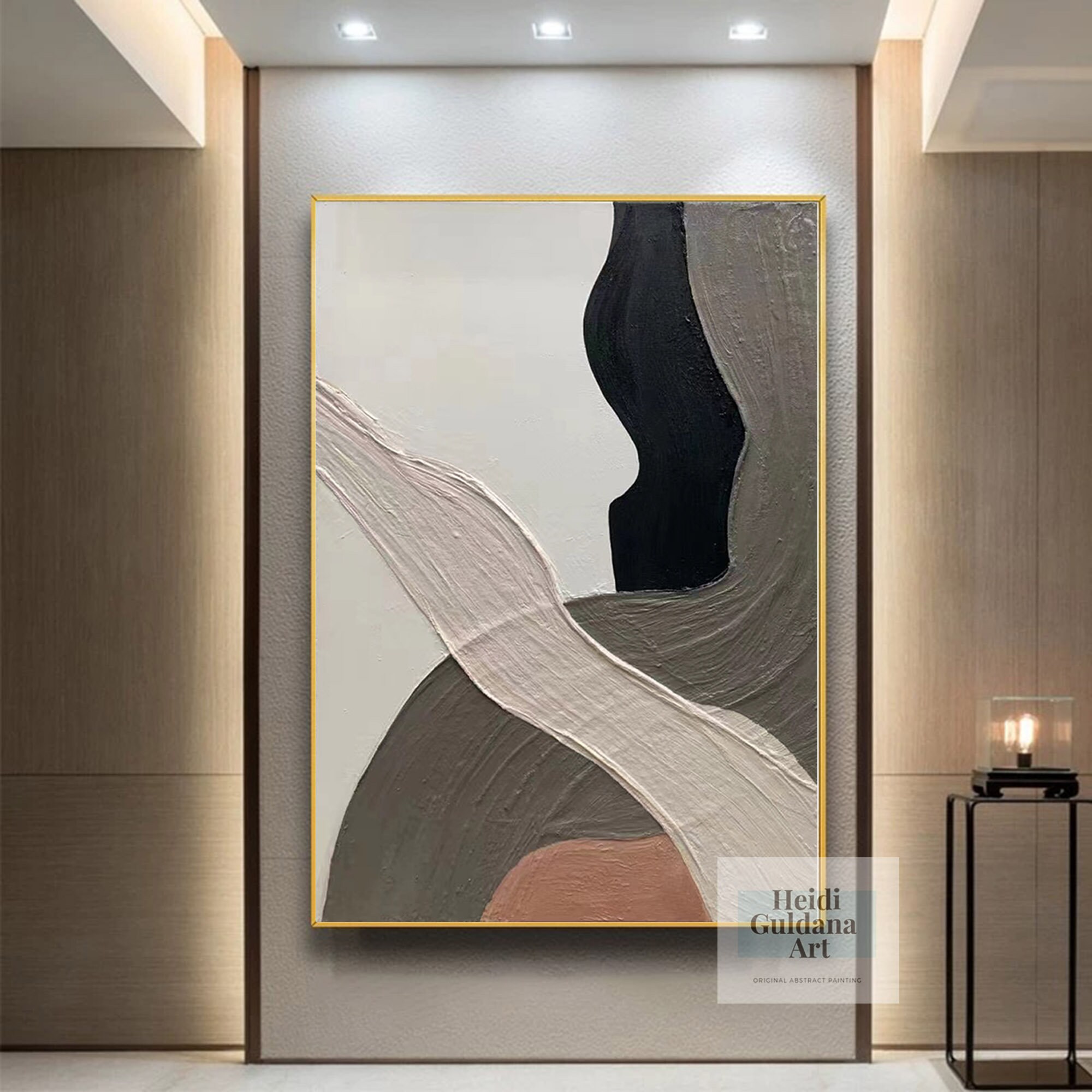 特大ウォールアート 抽象 オリジナル抽象画 キャンバス テクスチャ