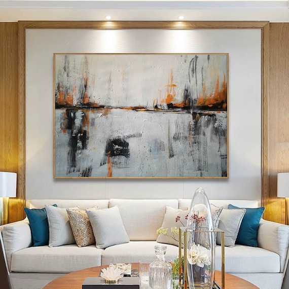Oversized Wall Art Canvas,large Abstract Painting,very Large Canvas  Painting,abstract Acrylic Painting,hand Painted Abstract Painting H407 