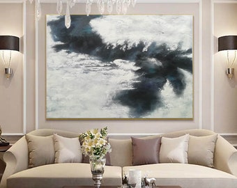 large abstract art on canvas,modern abstract painting original,large acrylic painting,large canvas art abstract,minimalist wall art H149
