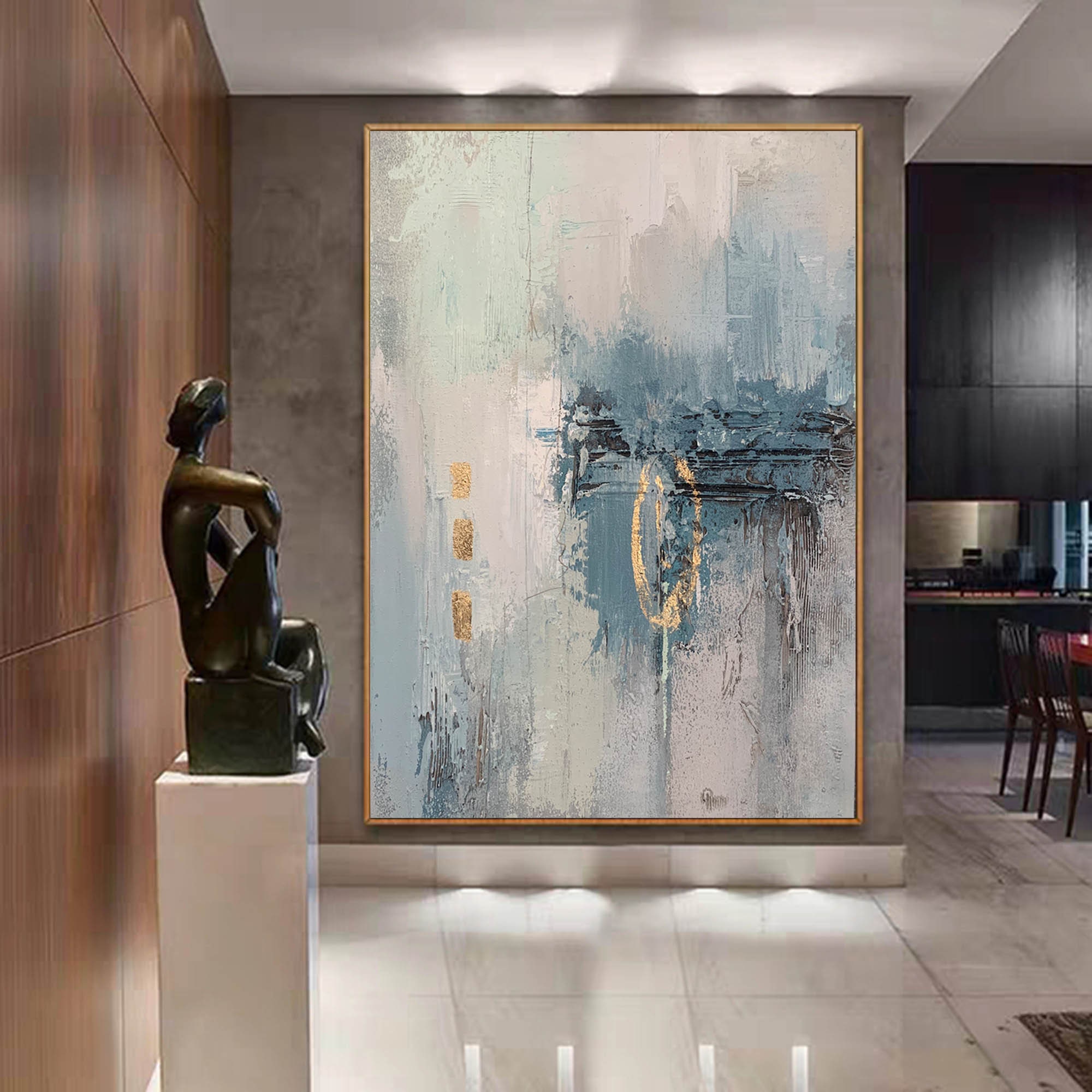 large canvas wall art abstract, modern abstract painting, acrylic art, original oil painting, extra large wall art, contemporary art H558