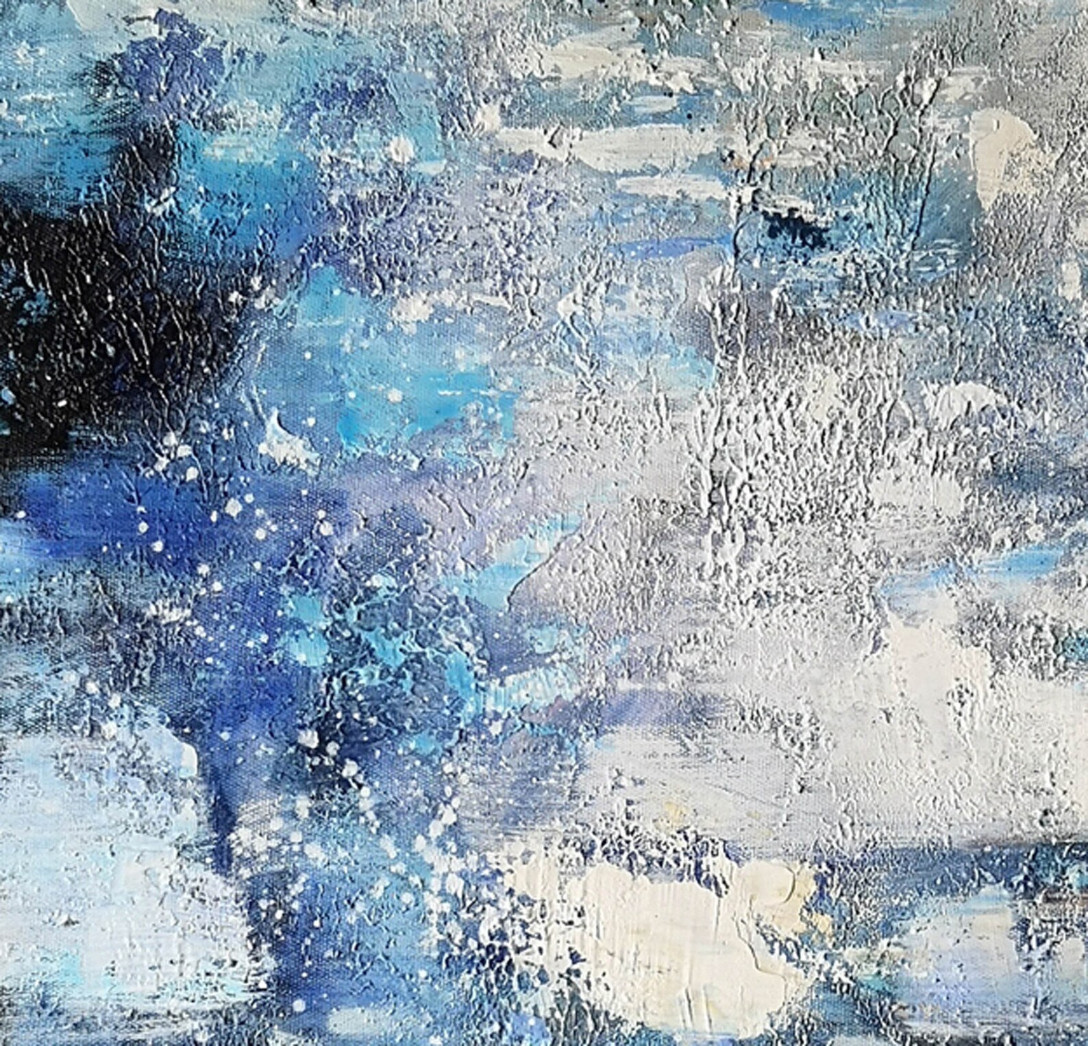 Wall decor living room blue wall art wall decor bedroom | Etsy