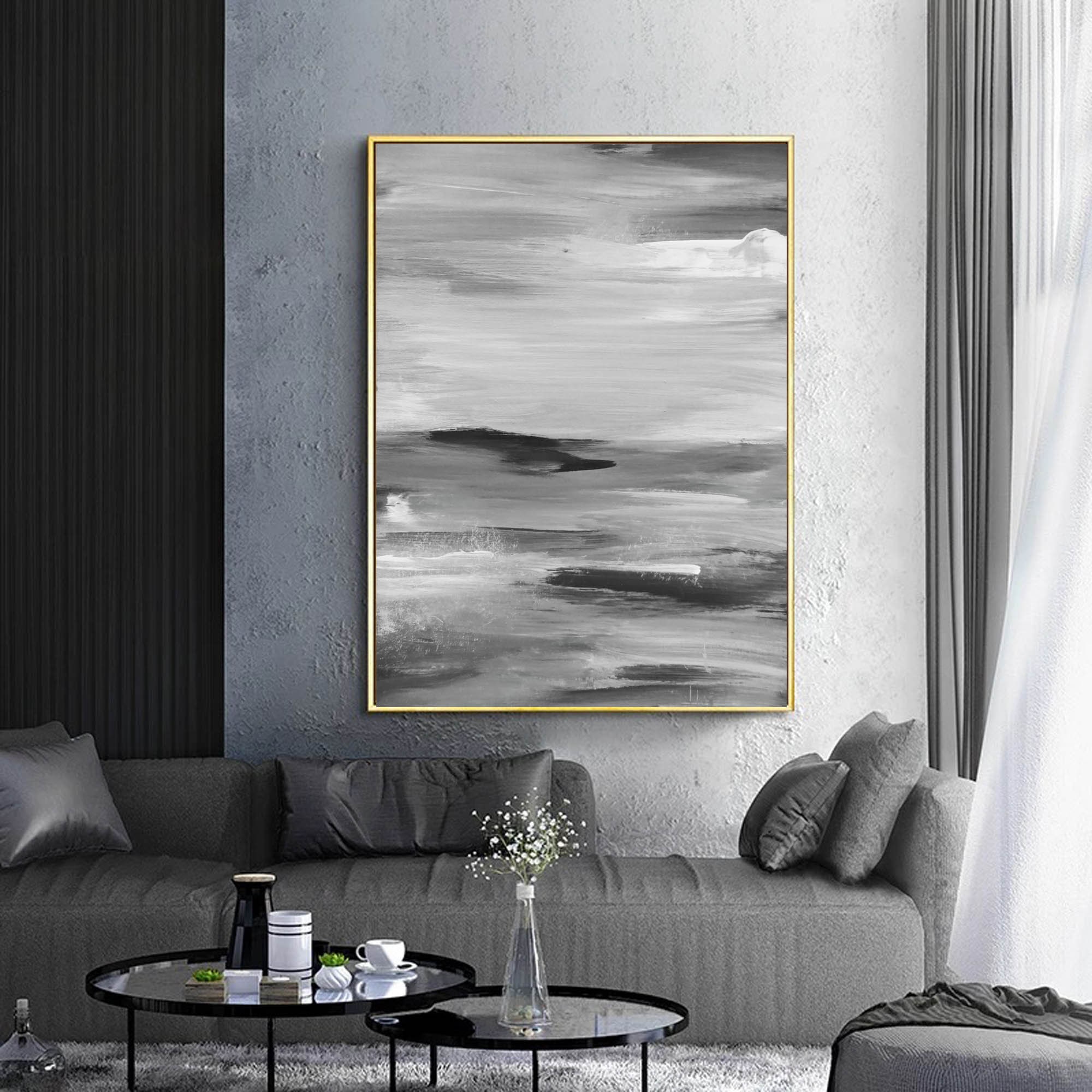 Oversized Wall Art Canvasliving Room Paintingmodern Abstract | Etsy