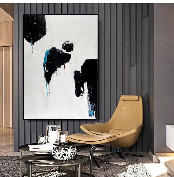 大きな抽象画、特大壁アート、モダンな壁アートキャンバス
