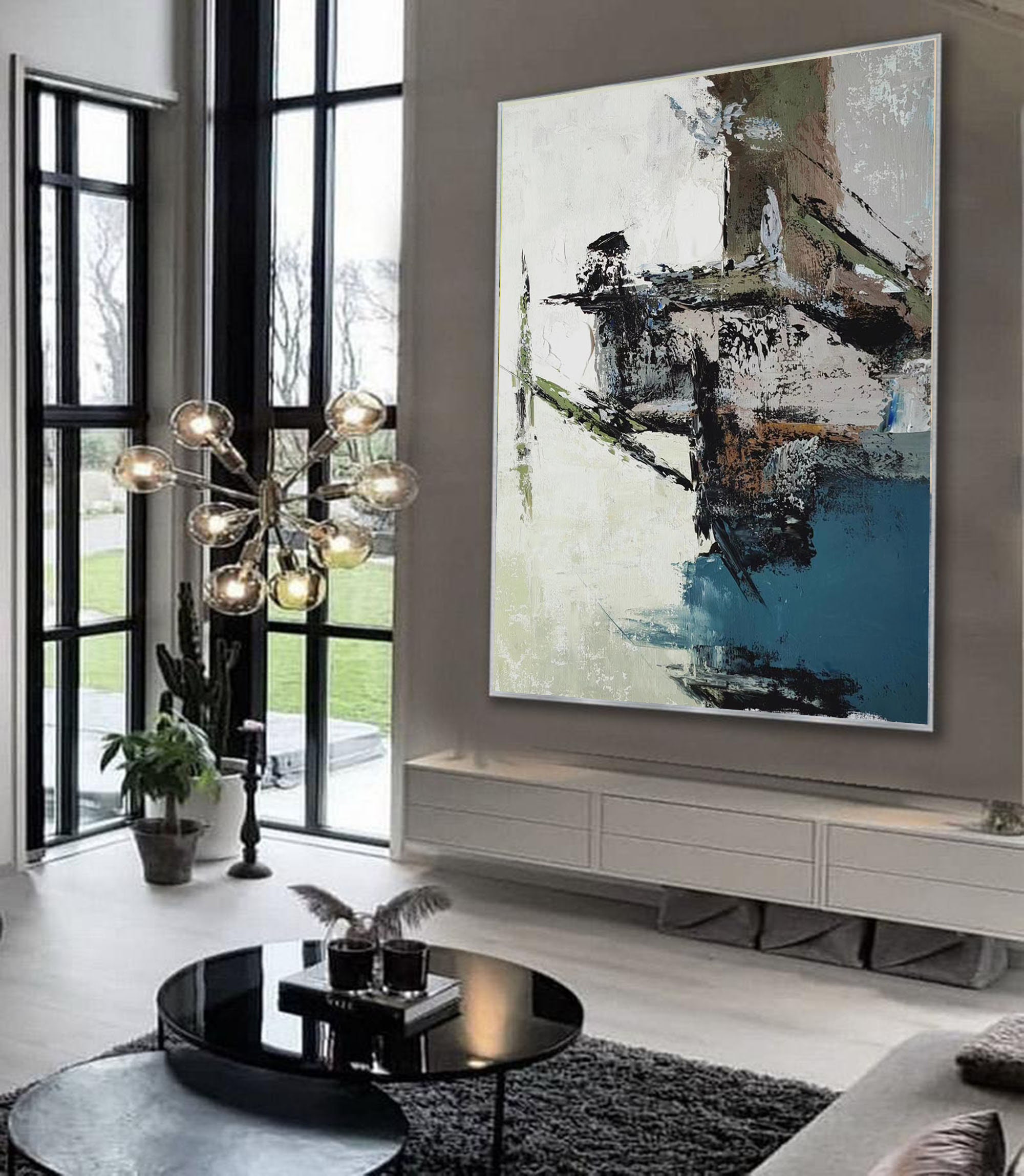 特大壁アートキャンバス、大型キャンバスアート、キャンバス上の抽象