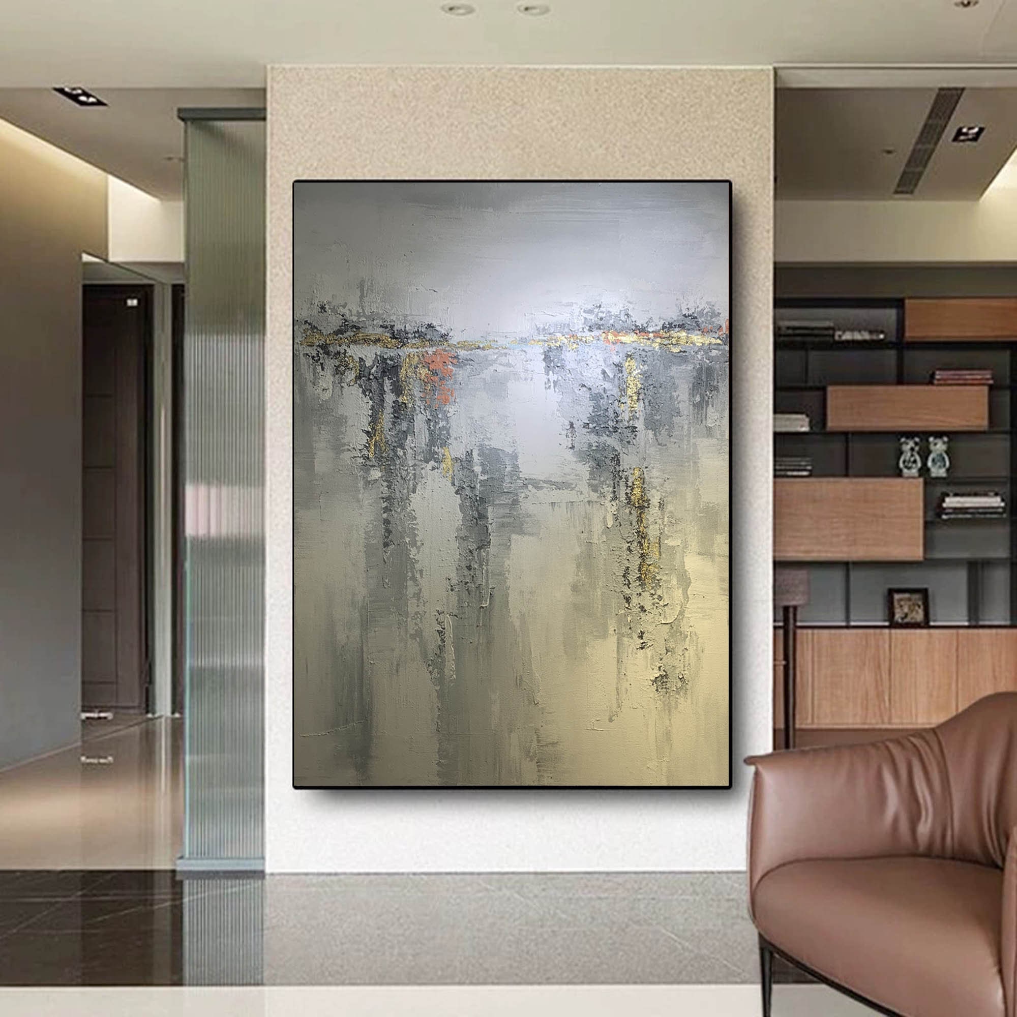 Large Abstract Painting on Canvas, Modern Abstract Acrylic Painting ...