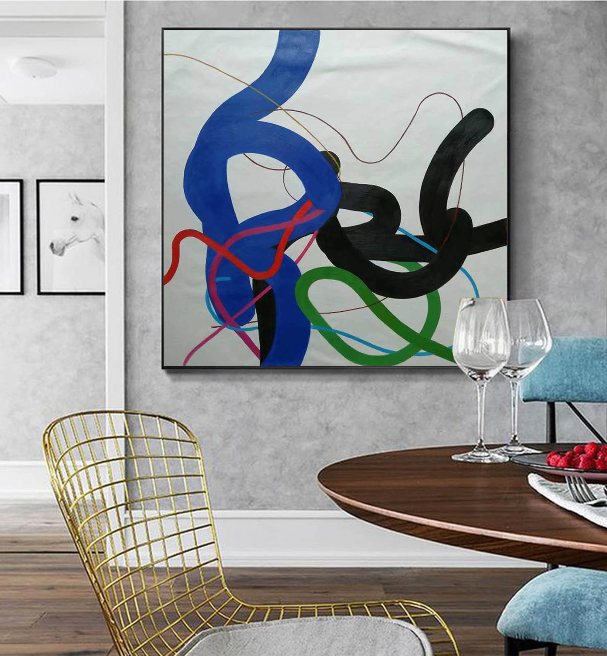 Framed wall art abstractlarge canvas artlarge abstract Etsy