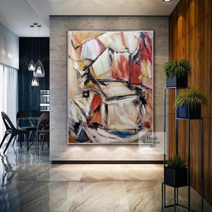 extra large painting on canvas, original oil painting abstract, hand-painted wall art, textured wall art painting, contemporary art H772