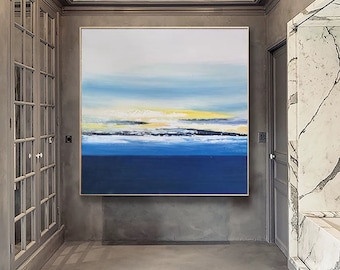 large landscape painting on canvas original,huge wall art,modern wall art framed,abstract oil painting,contemporary wall art abstract H361