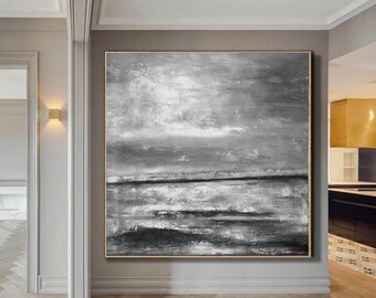 grote olieverf abstract, grote abstracte kunst op doek, moderne abstracte schilderkunst origineel, hedendaagse muur kunst, grote muur kunst doek H156