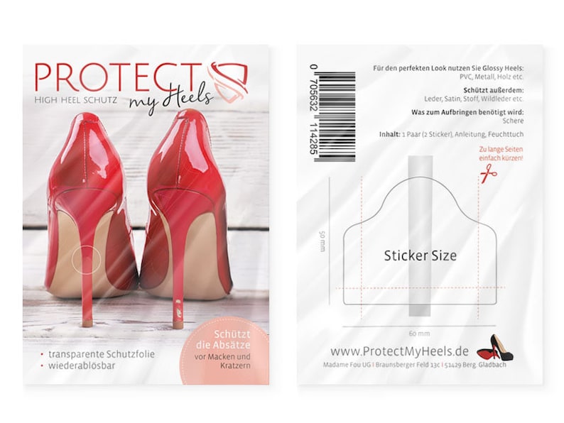 ProtectMyHeels invisible Highheel Protection film no more damaged heels image 2