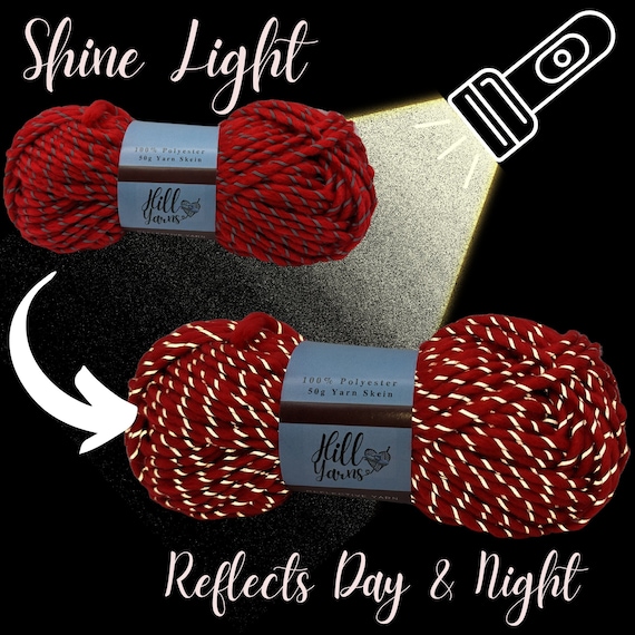 Reflective Yarn One Skein 50g Reflective Yarn for Crochet