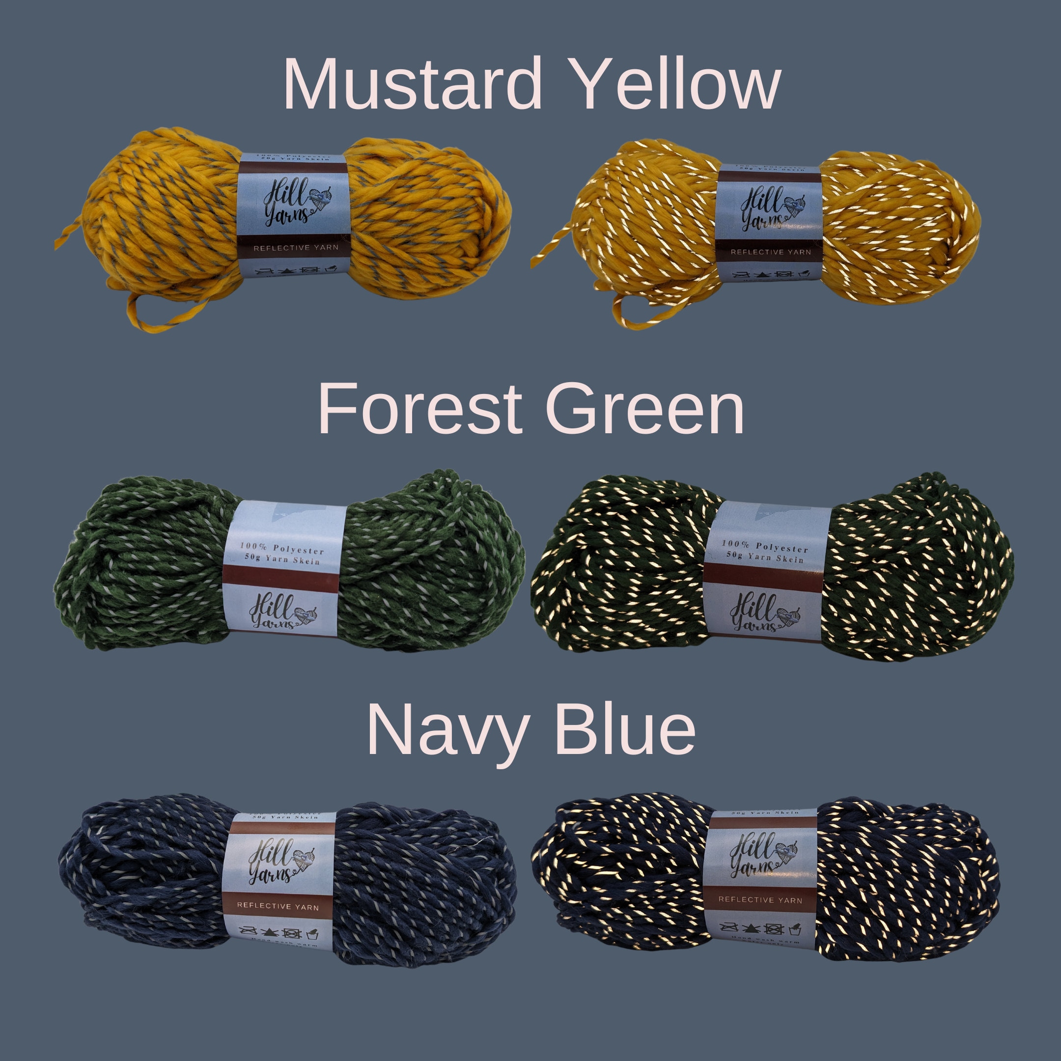 Reflective Yarn One Skein 50g Reflective Yarn for Crochet