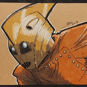 Rocketeer ORIGINAL auf 5x7 Karton (Farbe)