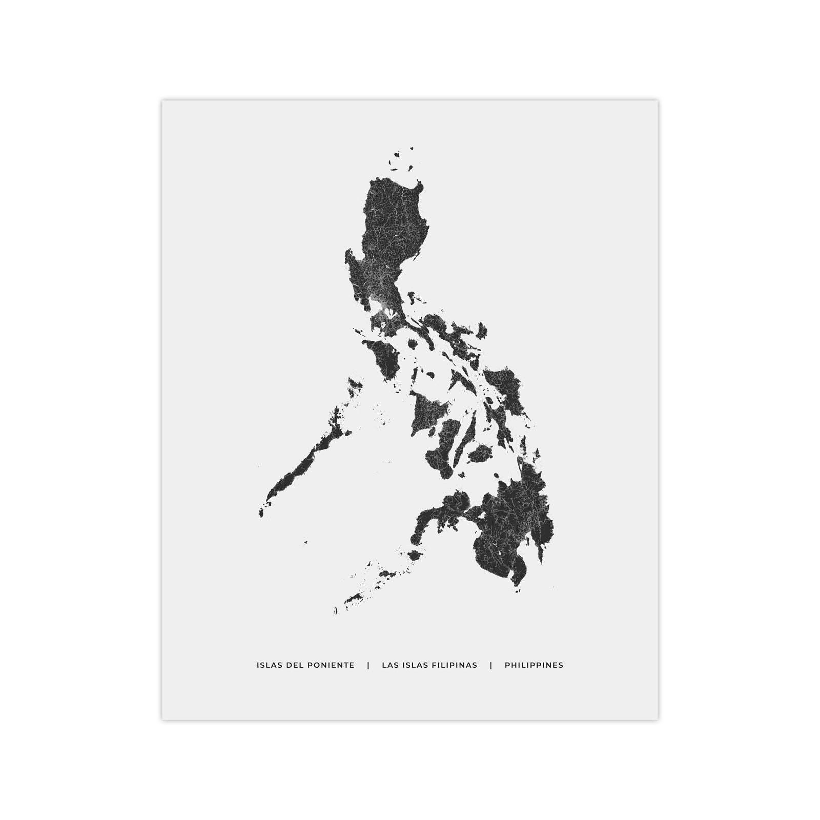 Philippines Map Print Map of Philippines Digital Download | Etsy