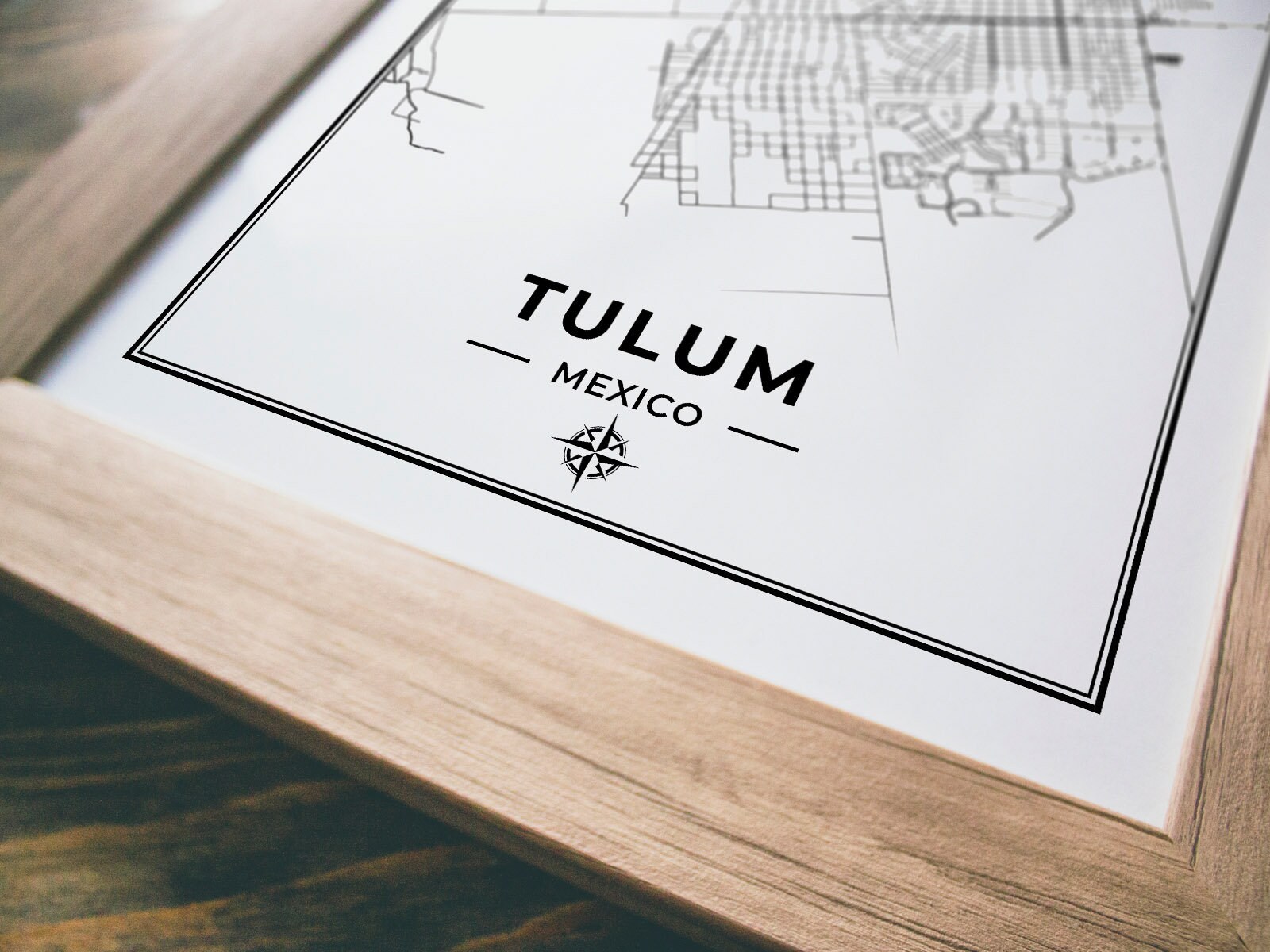 Tulum Map Print Map of Tulum Mexico Digital Download - Etsy