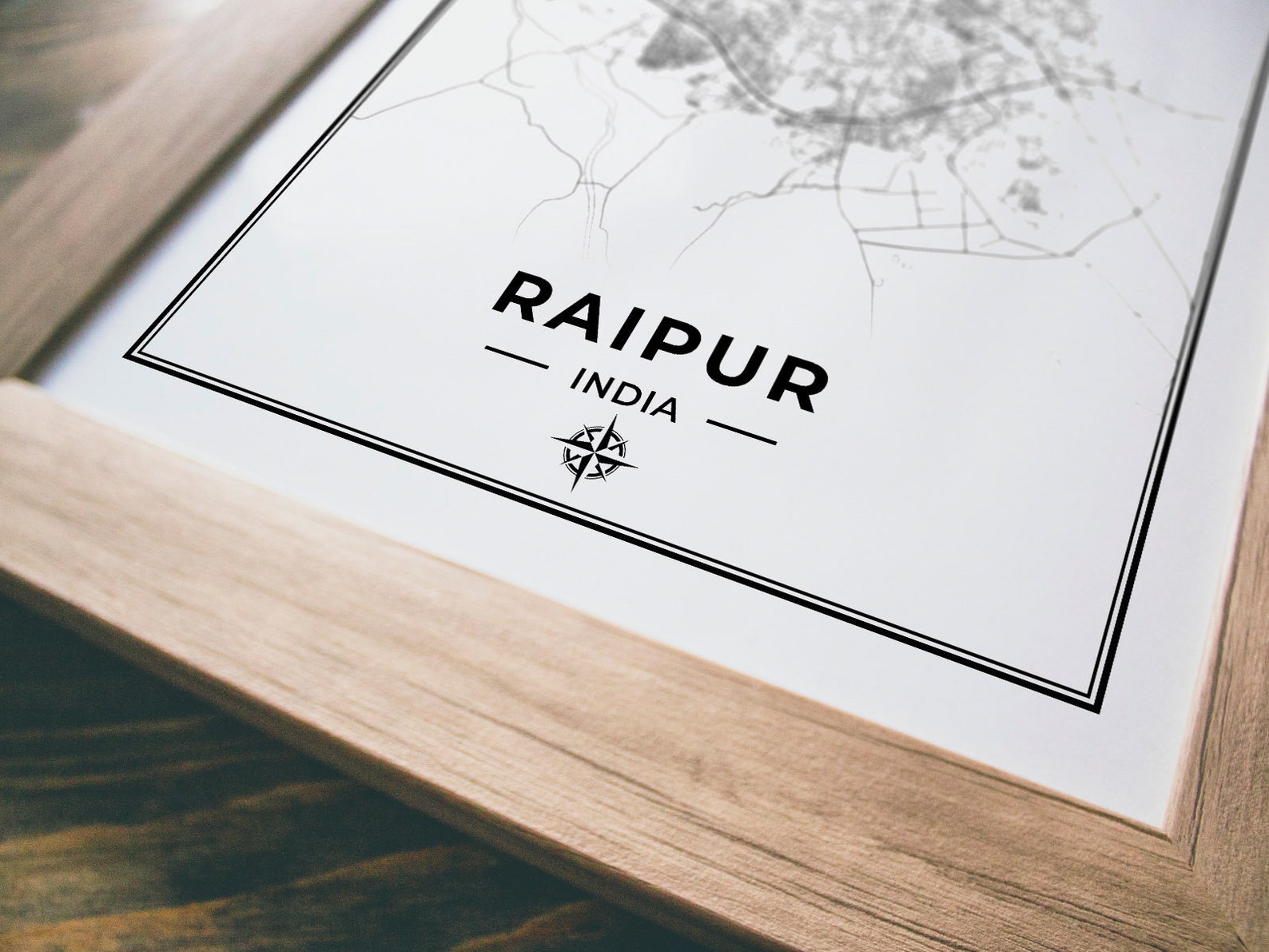 Raipur Map Print Digital Download Etsy