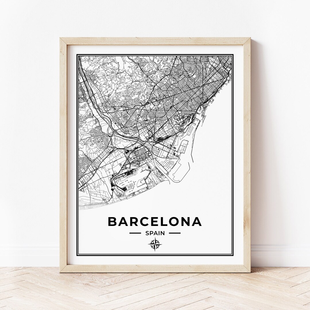 Barcelona Map Print Map of Barcelona - Il 1080xN.2288478813 Imw5 