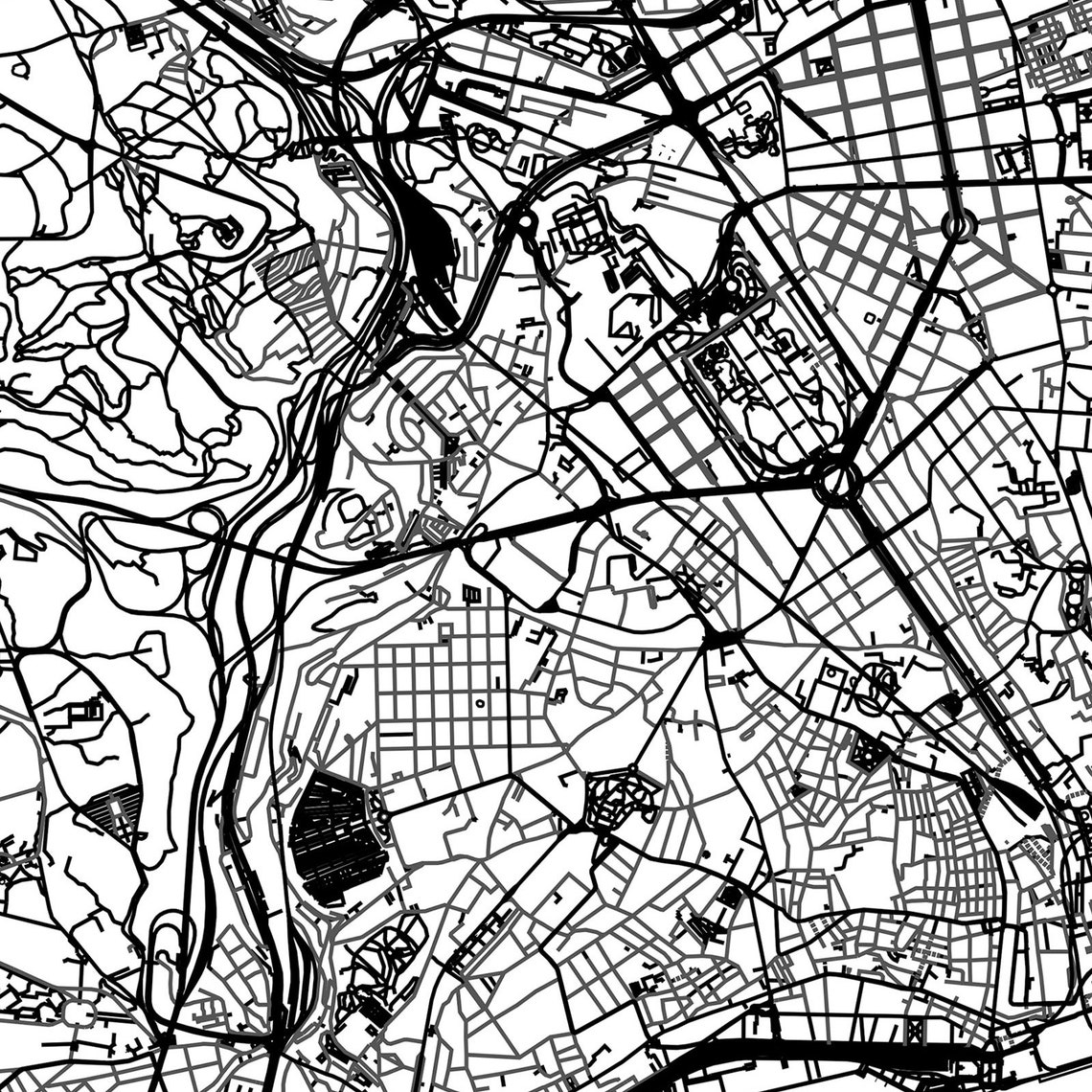 Lisbon Map Print Digital Download | Etsy