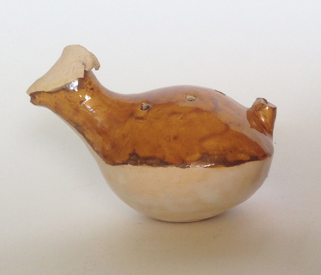 Ocarina Vintage Ceramic Ocarina Animal Mutton Ram Handmade Ocarina