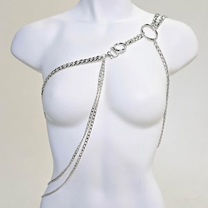 Jane Body Chain in Silver