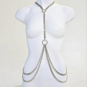Veronica Body Chain in Silver
