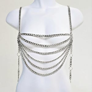 Party Girl Body Chain in Silver
