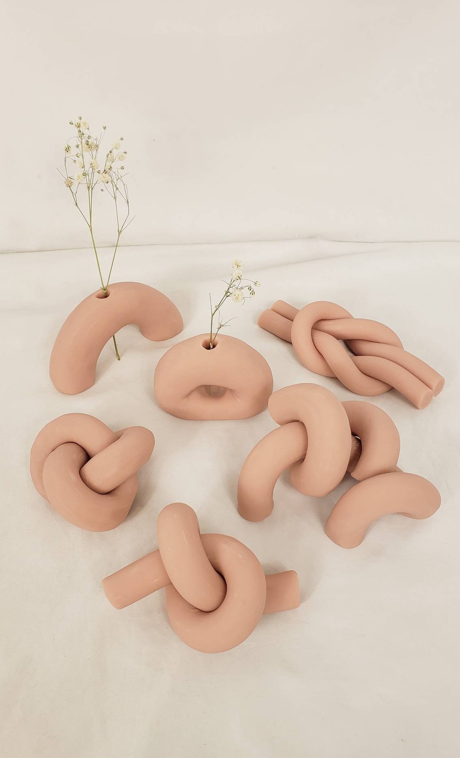 Clay knot infinity knot home decor shelf decor book topper Etsy