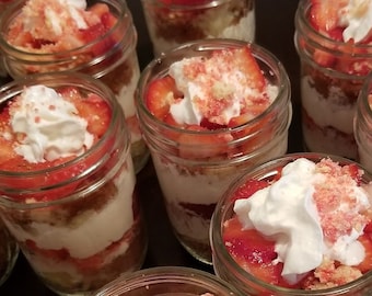 Sweet Red's Signature Strawberry Shortcake Cake Jars/cakes/sweet treats/holidays